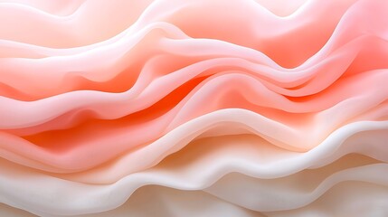 Obraz premium Flowing soft pink fabric textile design studio setting abstract concept close-up view