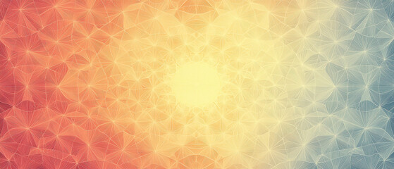 vibrant circular mandala featuring gradient of warm colors, radiating energy and warmth