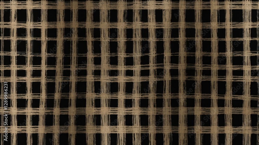 Poster black checkered textured pattern with scratch grunge design as background