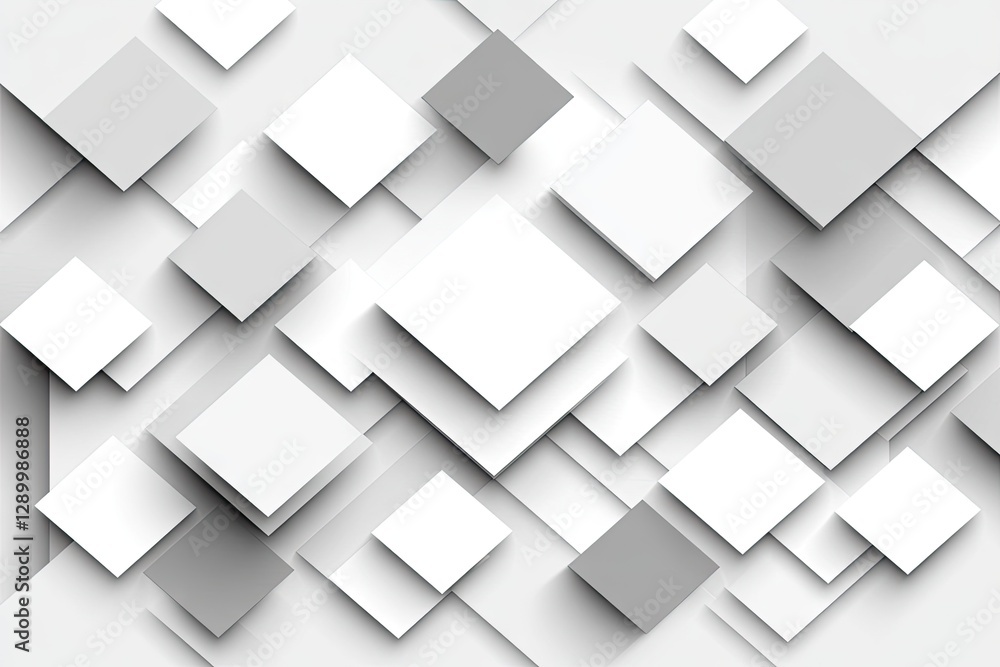 Poster abstract grayscale square pattern background design, ideal for website or presentation