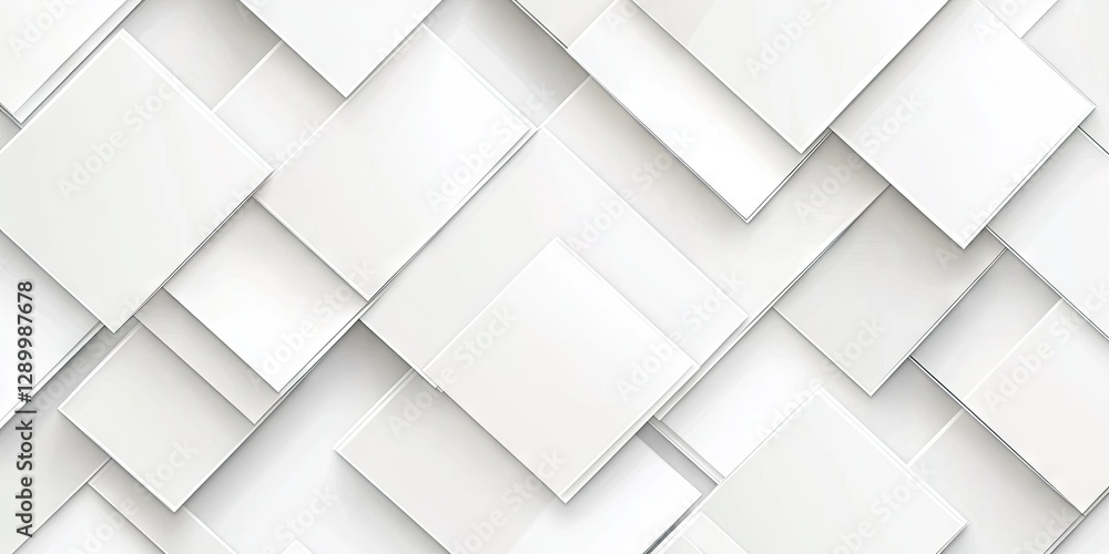 Aufkleber abstract white square pattern background. website design texture
