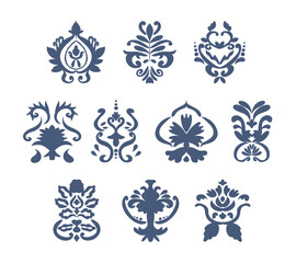 Ornamental Damask Pattern Collection