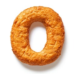 Golden-brown baked letter O, a delicious treat! 