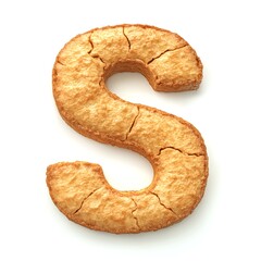 Sweet S: A golden baked treat shaped as a letter S. Delicious!