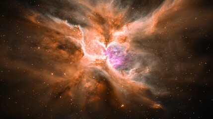 Obraz premium Cosmic Nebula Celestial Tapestry of Stardust Stars and Galaxy