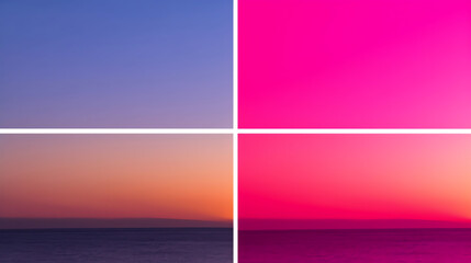 Obraz premium Pink and Purple Sky