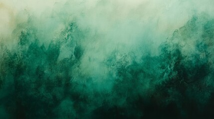 Obraz premium Green watercolor texture with smooth brush strokes, embodying artistic abstraction and gradient harmony. 