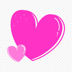 Doodle Hearts hand drawn love hearts Vector illustration