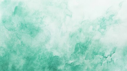 Green watercolor texture with smooth brush strokes, embodying artistic abstraction and gradient harmony.
