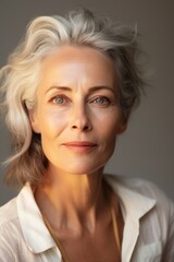 Beautiful Mature old lady portrait adult skin.
