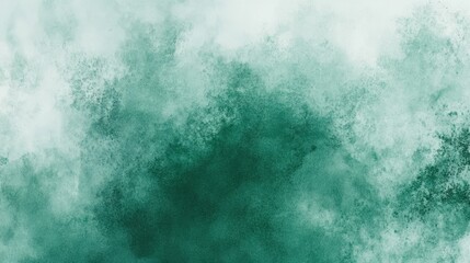 Obraz premium Green watercolor texture with smooth brush strokes, embodying artistic abstraction and gradient harmony. 