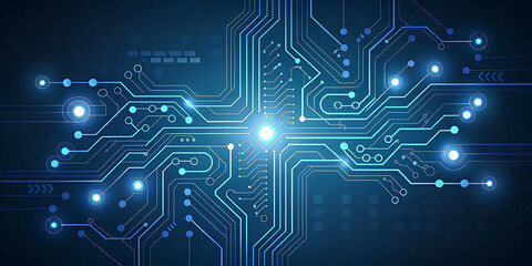 Obraz premium Abstract Technology Network Background Illustration