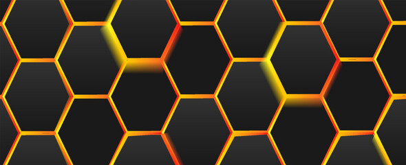 Abstract luxury dark hexagon shape background. Simple hexagonal geometric pattern metal texture design. Luxurious and elegant geometric elements with space for your text. vector