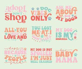 Groovy Dog Mom Shirt Svg, retro dog t-shirt svg design, Retro Cute Dog Svg design, Retro Dog Mama Svg, Dog Home Svg, Dog Mom Svg Clipart, Bandana Dog Svg, Funny Dog Quotes svg design, Boho Dog Svg, 