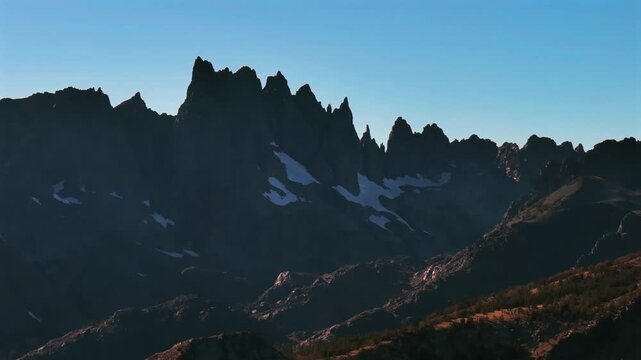 Mammoth Mountain daytime Minarets Summit jagged peaks Vista Ritter Range Banner Peak White Mountain Range Yosemite National Park Sierra Nevada Ansel Adams Wilderness nature landscape parallax left