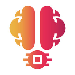 artificial intelligence Gradient icon