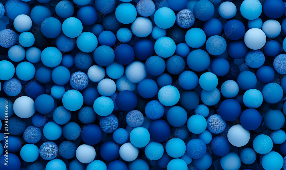Poster digital blue dots create a vibrant backdrop, showcasing intricate patterns and depth, perfect for mo