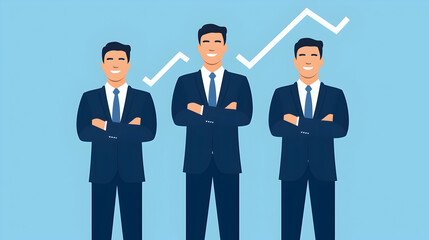 Sales managers strategizing in a modern office, collaborative environment, charts and graphs displayed, focused discussions on growth plans.