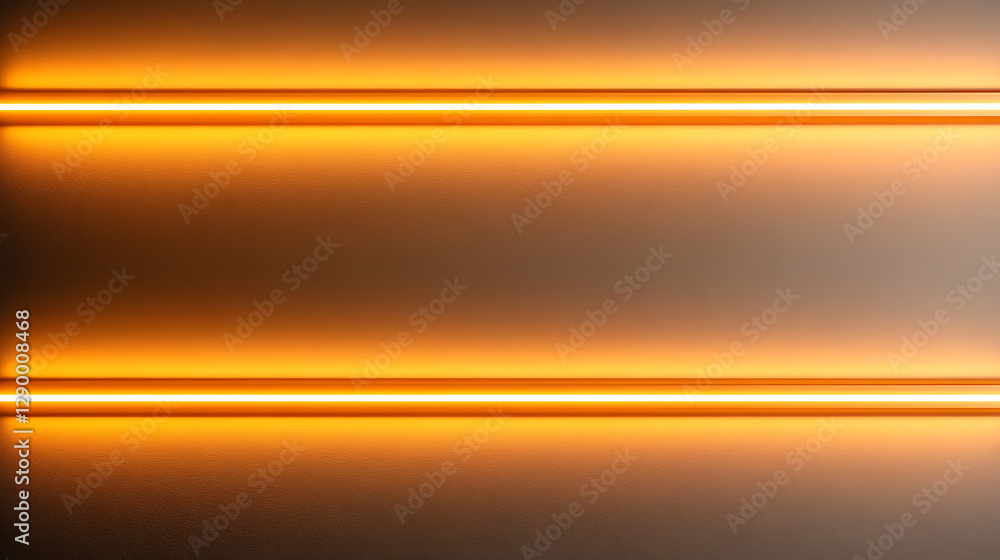 Poster dynamic light reflection modern studio abstract image warm colors side view minimalist concept
