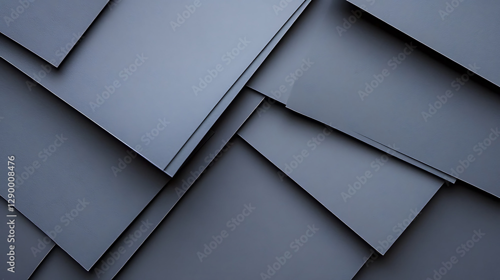 Poster folding layers of gray paper studio setting abstract texture minimalist design close-up view creativ
