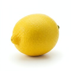 A lemon, isolated on a white background.