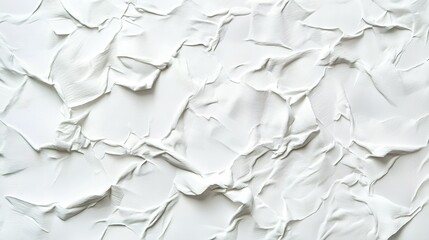 Textured white paint on a surface with brushstroke patterns