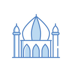 Mosque Silhouette Vector icon