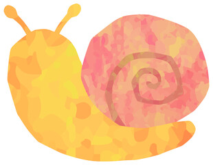 カタツムリのイラスト テクスチャ ピンク ベクター素材