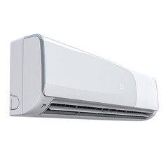 Modern Energy Efficient Air Conditioner with WiFi Isolated on Transparent Background