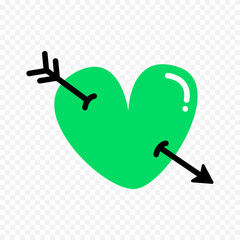 Doodle Hearts hand drawn love hearts Vector illustration