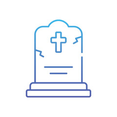 Obraz premium Grave Vector icon