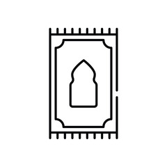 Prayer Rug Vector icon