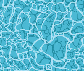 Seamless Water Surface illustration Pattern Vector