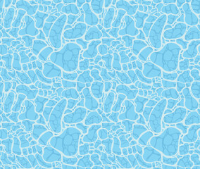 Obraz premium Seamless Water Surface illustration Pattern Vector