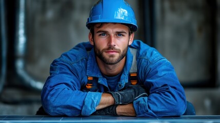 Portrait of a Confident Construction Worker