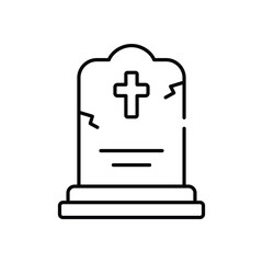 Obraz premium Grave Vector icon