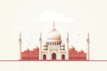 Eid Mubarak day architecture building dome.