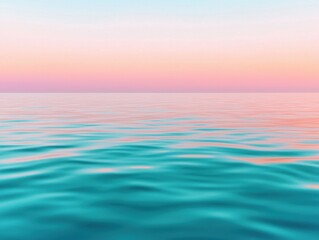 Obraz premium Calm ocean waves at sunset serene seascape nature tranquil environment expansive view peaceful concept