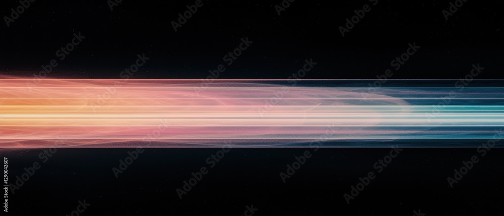 Poster dynamic light trails against a dark background abstract art digital design minimalist