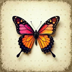 Abstract grunge butterfly design with distressed texture for backgrounds, wallpapers, abstract, grunge