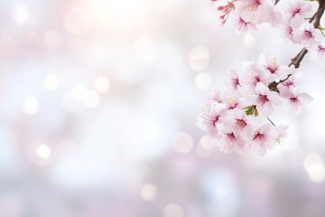 Fototapeta premium Close up of a pink flower with a blurry background