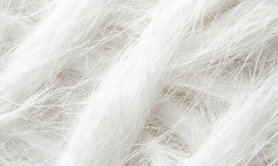 Fototapeta premium Soft White Fibers Texture Background for Creative Projects