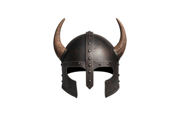 Fototapeta premium Viking helmet with horns on it, isolated