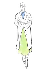 モデル風の女性