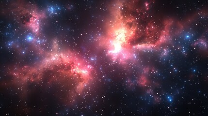 Fototapeta premium Dark matter detector in space with glowing particles, symbolizing scientific discovery and cosmic exploration. 