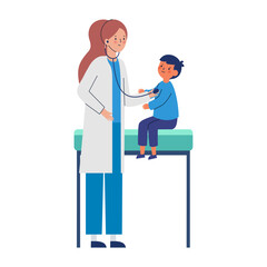 Baby Doctor Sitting with Child