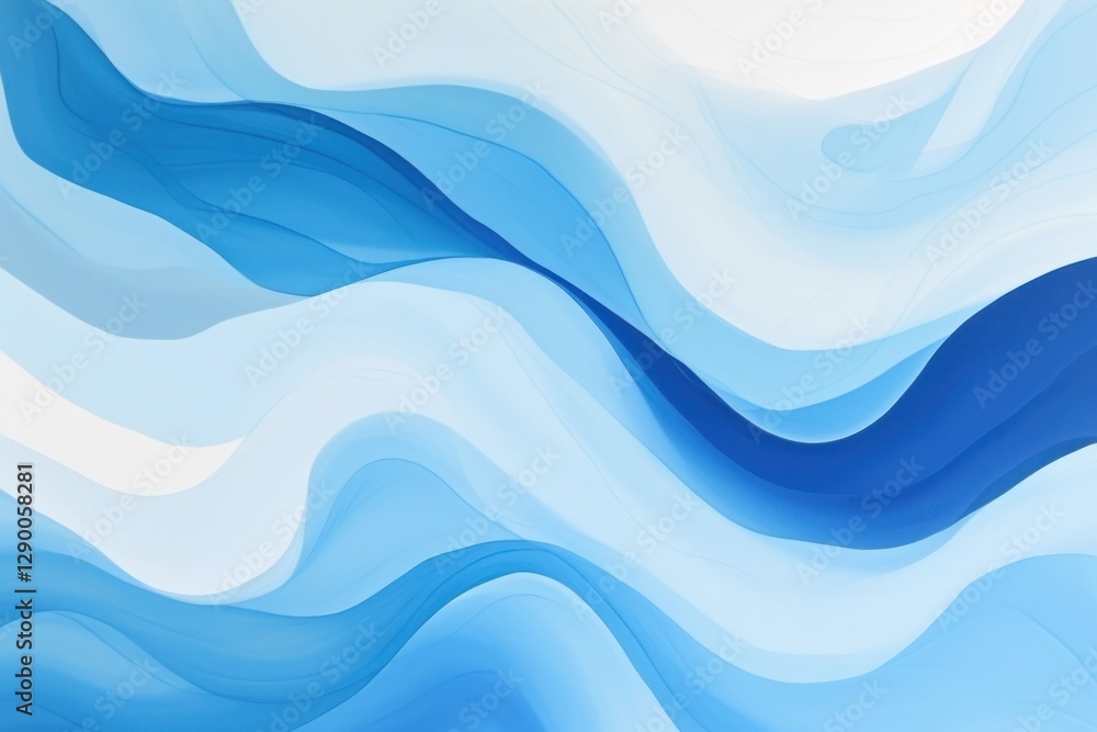 Canvas Prints blue abstract shape backgrounds pattern nature.