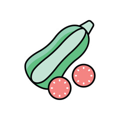 Zucchini Vector icon