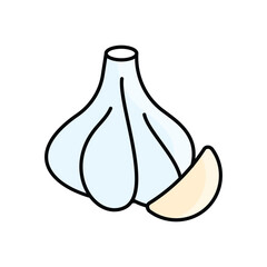 Garlic Vector icon