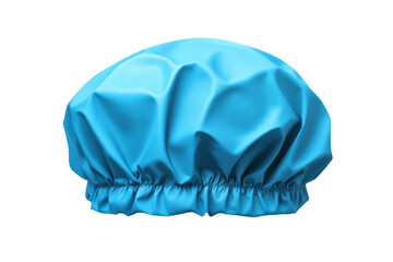 Blue hat with a blue brim, isolated